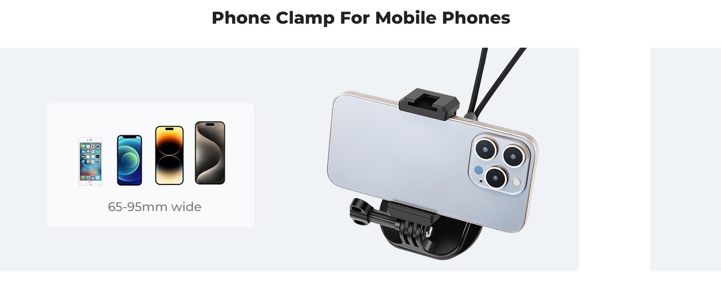 K&F CONCEPT Magnetic Action Camera Chest Mount for GoPro Hero 13/12/11/10/9 Black, DJI Osmo Action 5 Pro/4/3/2 and More Action Camera, POV Neck Mount with Adjustable Neck Strap Lanyards