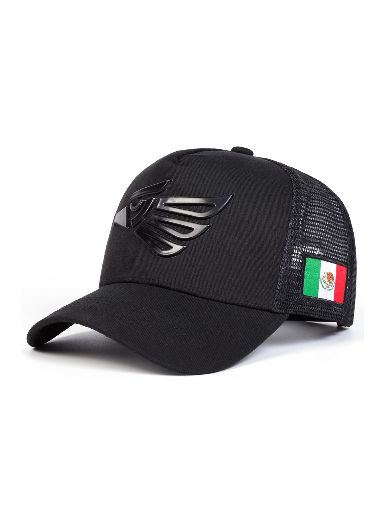 Mexico Eagle Design Baseball Cap, Snapback Trucker Hat, Casual Outdoor Sports Hat for Men & Women, Adjustable Sun Protection Cap for Daily Wear