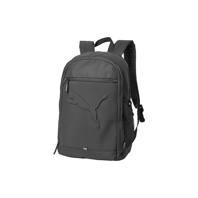 Puma Buzz Casual Embroidered Polyester Backpack for Men and Women, Unisex Style in Black