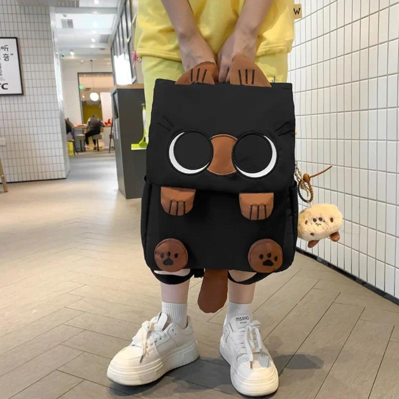 Cute Cat Mochila Sweet Cool Girls Large Capacity Mochilas Student Backpack Spacious Durable School Bag Practical Bags for Woman