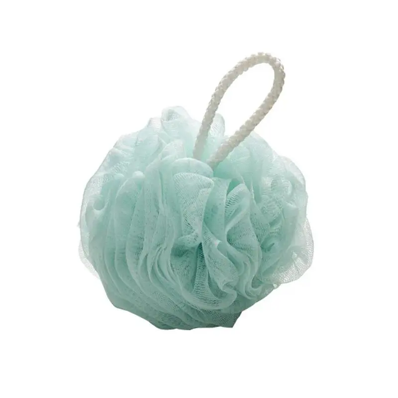 Soft Shower Mesh Foaming Sponge Body Scrub Exfoliating White Cyan Gentle Cleaner Bath Bubble Ball Skin Care Bathing Tools