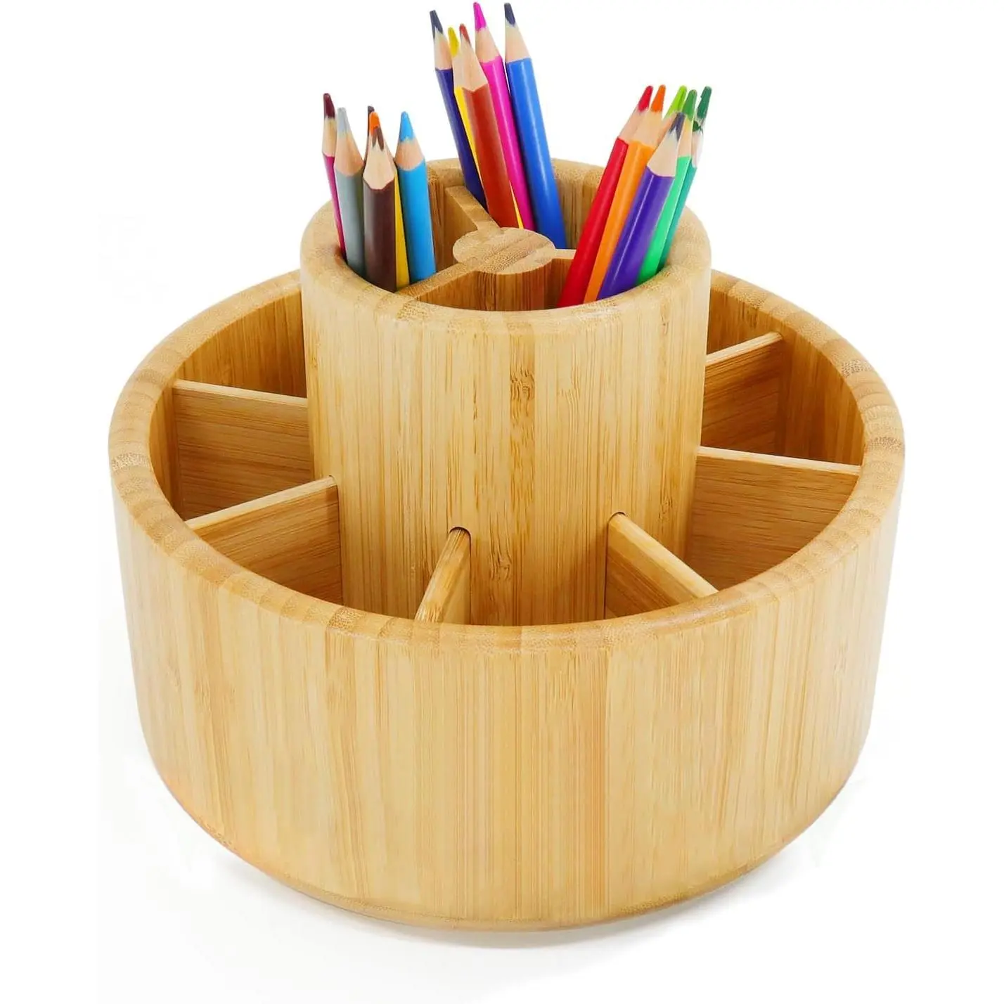 Rotating Art  Desk Organizer, Pencil Holder Desktop