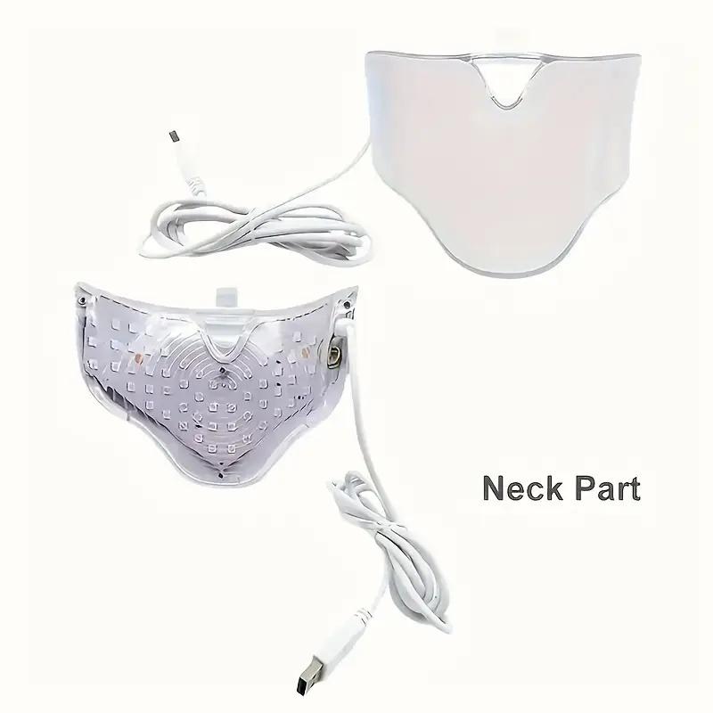 Seven color LED facial and neck care device, odorless, 110-240V voltage, American plug, plug-in, high-frequency facial skincare and beauty device