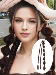 1pcs Deep Bubble Braid Hair Extension, Sweet Cool Lantern Braid Combo, High Elasticity Hair Tie, Easy to Wear, Versatile Hairstyles