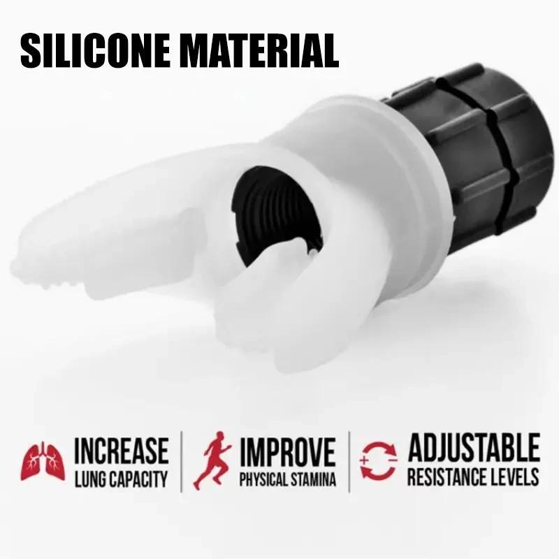 Portable Breathing Exercise Tool, Adjustable Resistance Breathing Fitness Exerciser, LINGPENG Lung Exercise Tool for Home Gym Workout, Home Training Equipment