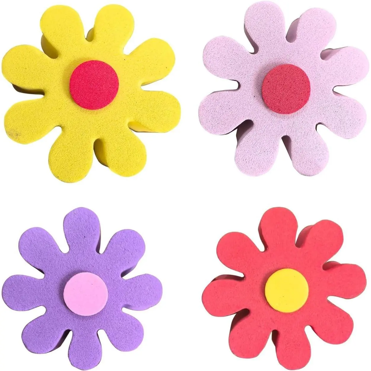 4pcs Daisy Car Antenna Topper,Auto Mirror Dangler,Aerial Ball Antenna Topper, Automotive Roof Lovely Daisy Antenna Balls Sticker Decor,Funny Daisy Antenna Hat for Vehicles,Universal Car Accessories