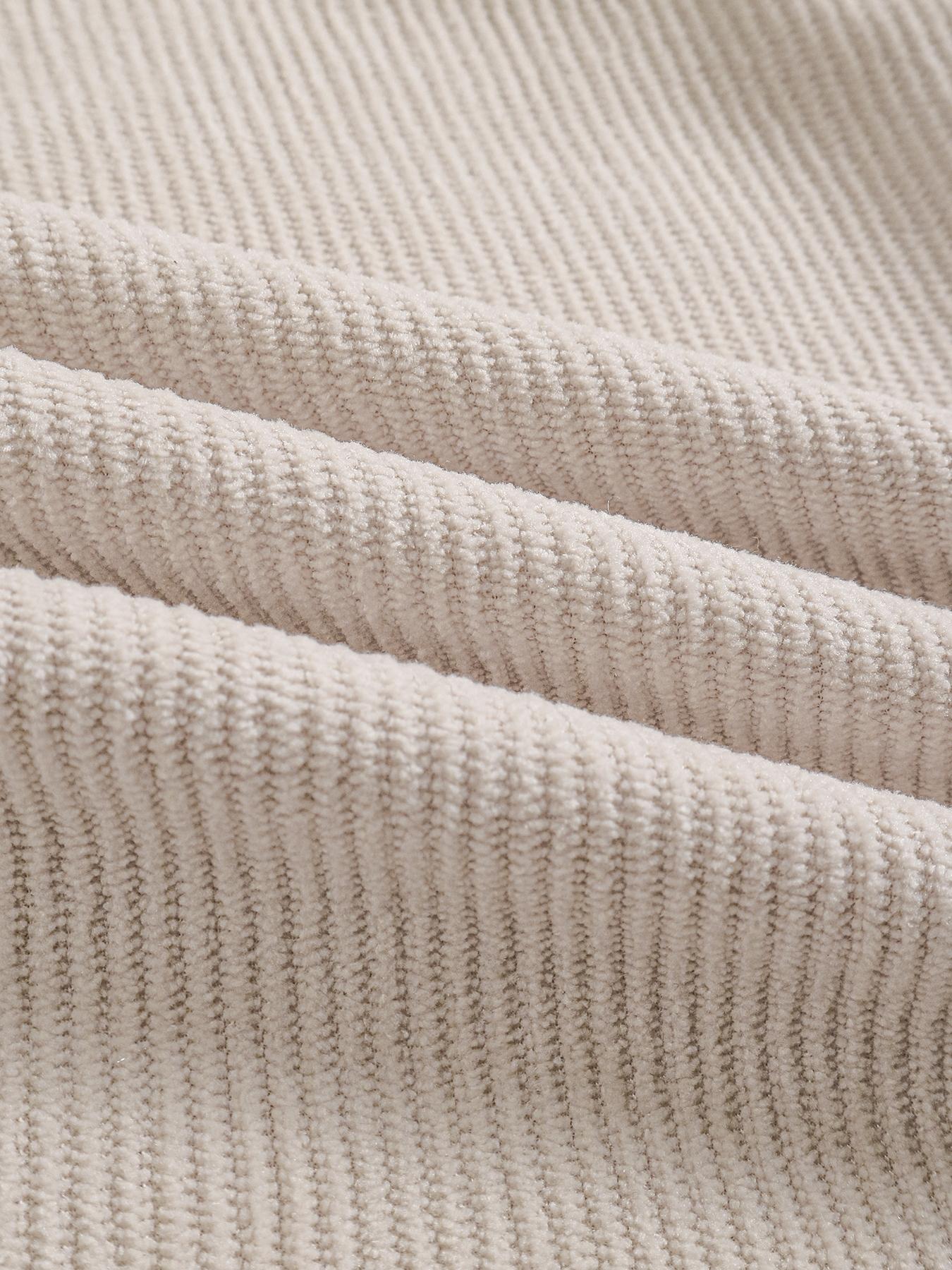 Women's High Waist Corduroy Wide Leg Pants, Casual Street Trousers, Casual Fall Winter Long Trousers with Pockets, Ladies Fashionable Relaxed Fit Bottoms