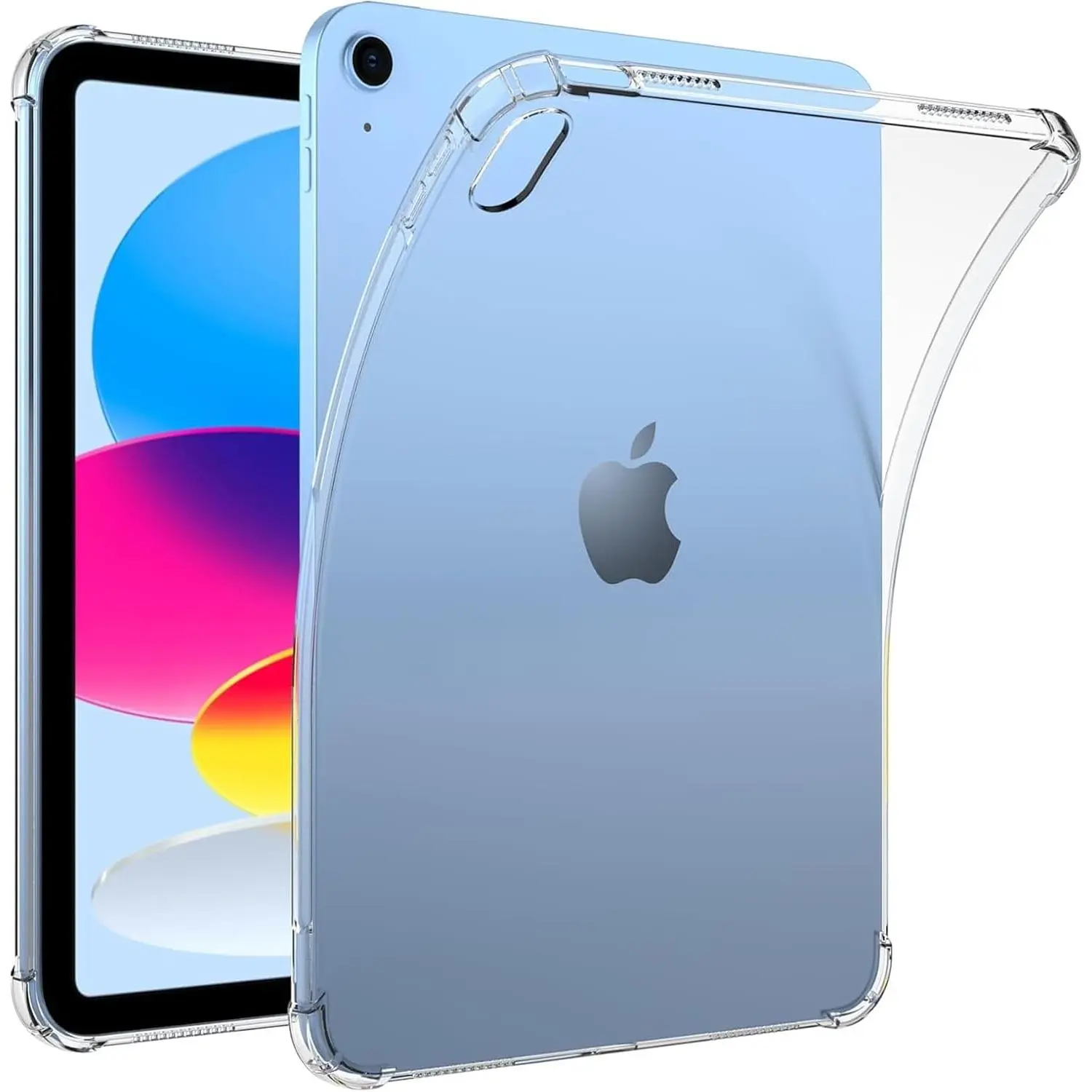 Clear Case for iPad (A16) 11th Generation 11" 2025 / iPad 10th Gen 10.9" 2022, Transparent Soft TPU Gel Shockproof  Rubber Shell Slim Bumper Cover Lightweight (Clear)