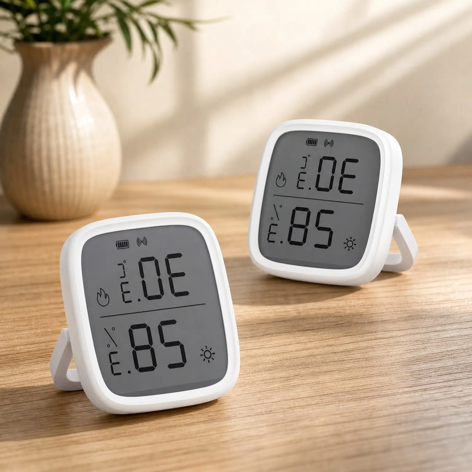 Zigbee Indoor Temperature Humidity Sensor, SNZB-02D LCD Wireless Smart Thermometer Hygrometer, Works with Alexa & Google Home for Remote Monitoring and Home Automation, 2-Pack