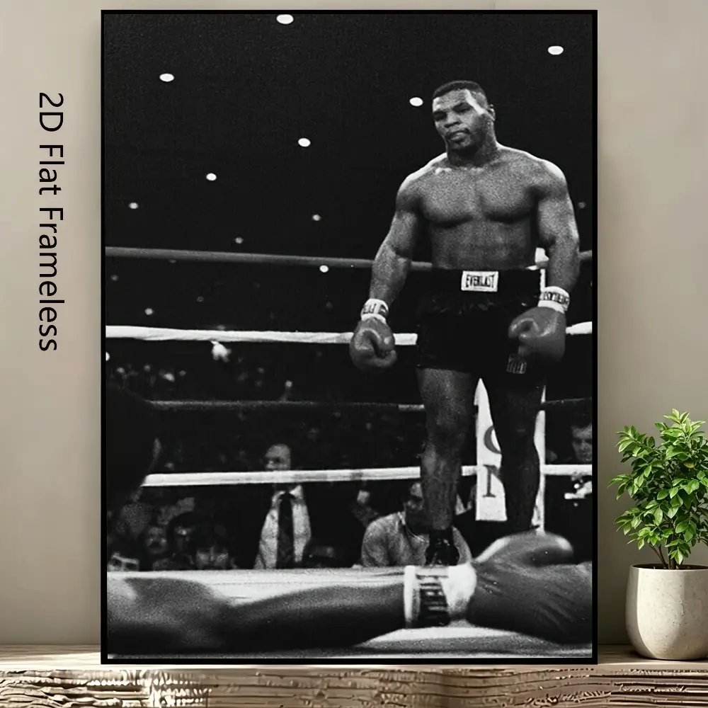 Elite Boxing Champion Canvas Poster – Unframed Motivational Sports Art Print for Gym