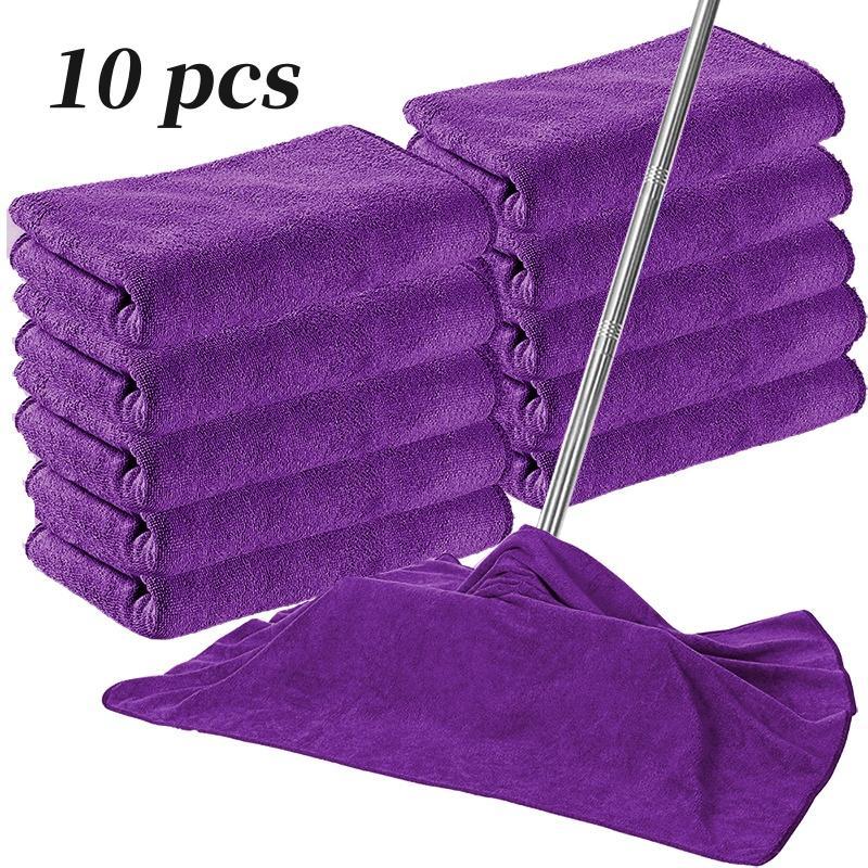 8/10/12 Pack Microfiber Towels, Reusable Kitchen Cleaning Towels, Soft Absorbent Car Wiping Cloths, Car Wash Microfiber Towel, Durable & Eco-Friendly