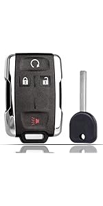 Key Fob Shell Case Replacement Fits for Cadillac Escalade ESV 2015 2016 2017 2018 2019 2020 Keyless Entry Remote Control 6 Button Pad Cover