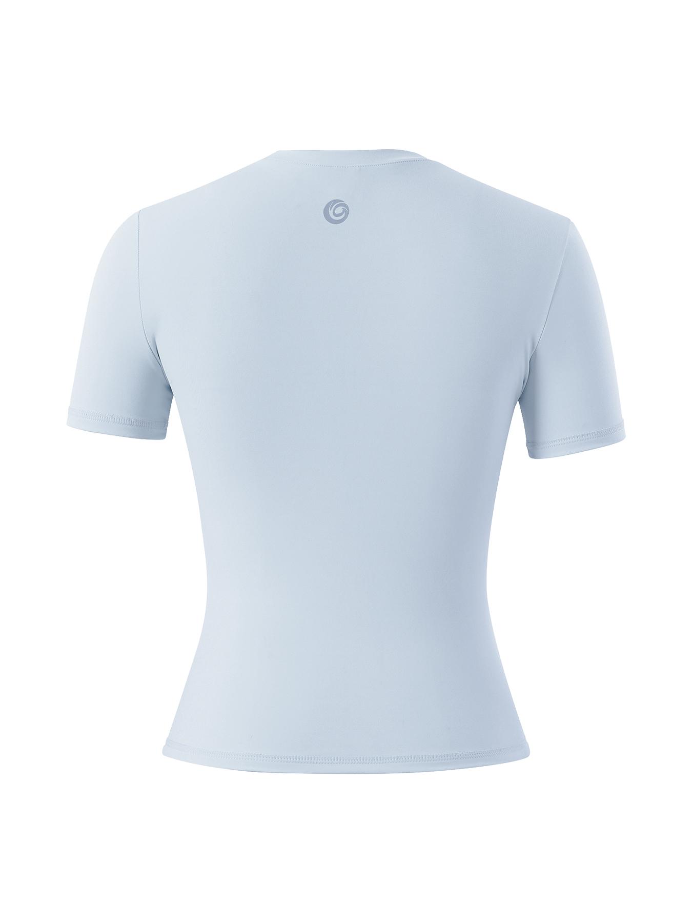 Two-piece Set Women's Solid Short Sleeve Round Neck Tee & High Waist Skinny Shorts Tracksuit Set, Sporty Breathable Comfortable T-shirt & Shorts, Ladies Sportswear for Indoor Outdoor Wear, Sportswear for Running, Athletic Fashion Activewear