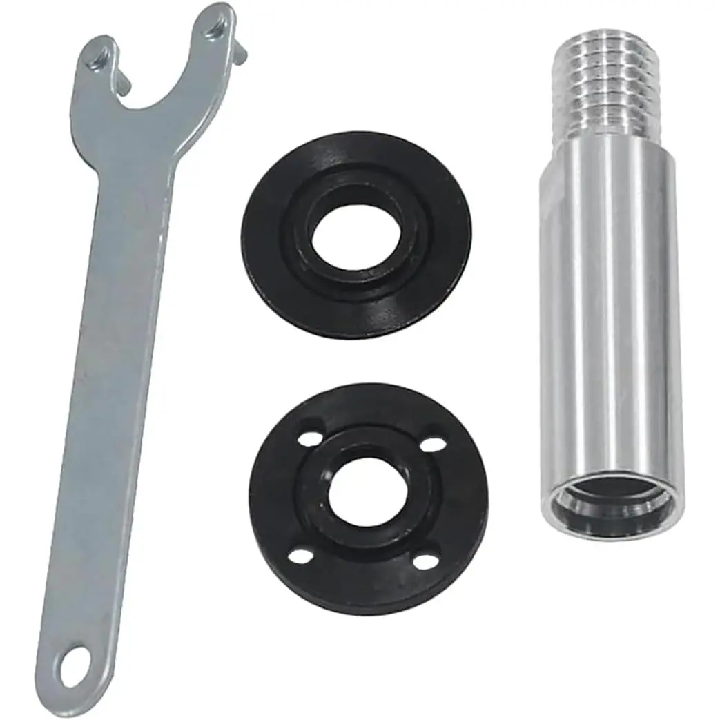 5/8"-11 Angle  Extension Shaft, 75mm Angle  Extension Rod with Flange Nut Kit Angle  Wrench and Angle  Nut
