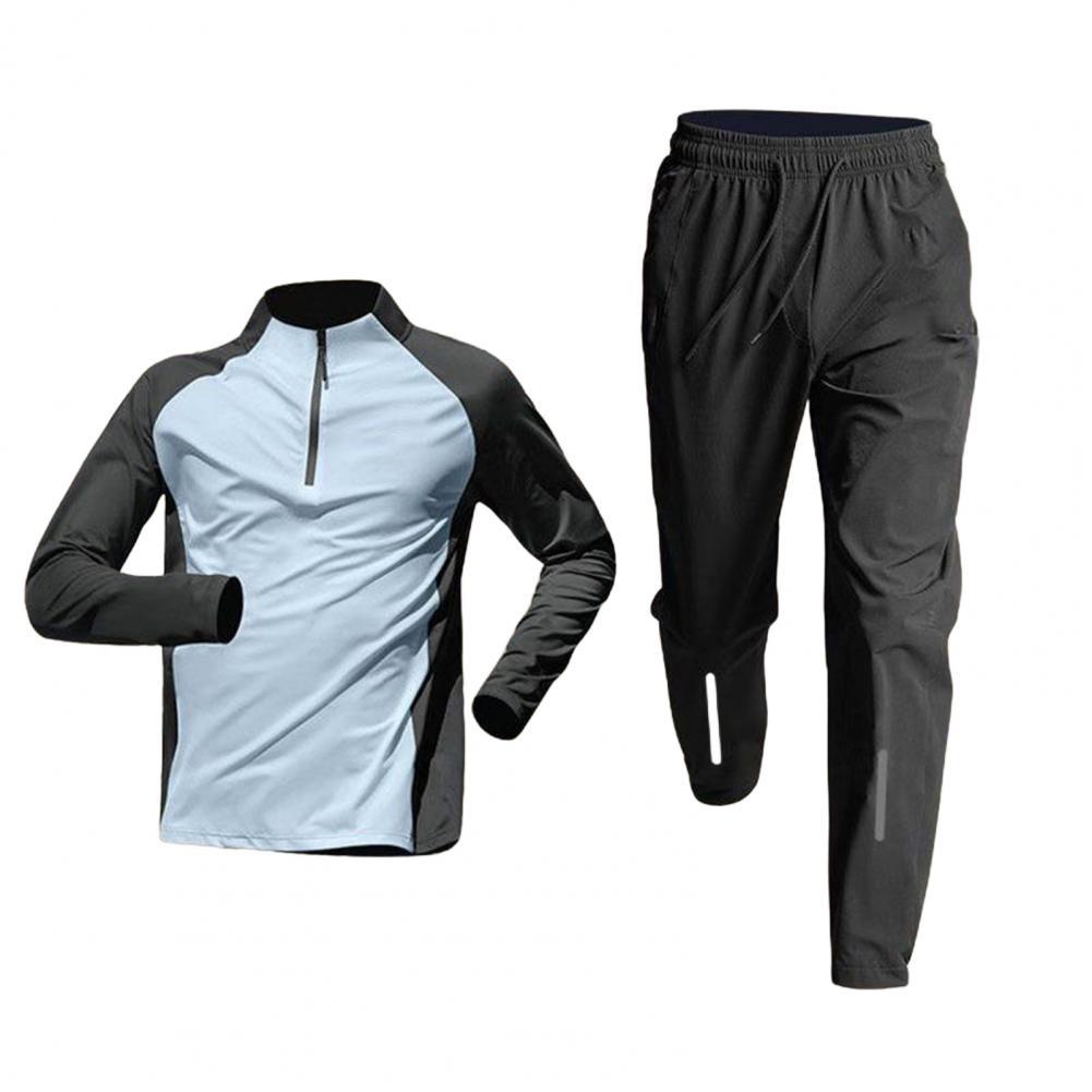 Running Sportswear Set Men's Fitness Wear Fast Dry Clothes Professional Training Morning Run Outdoor Cycling