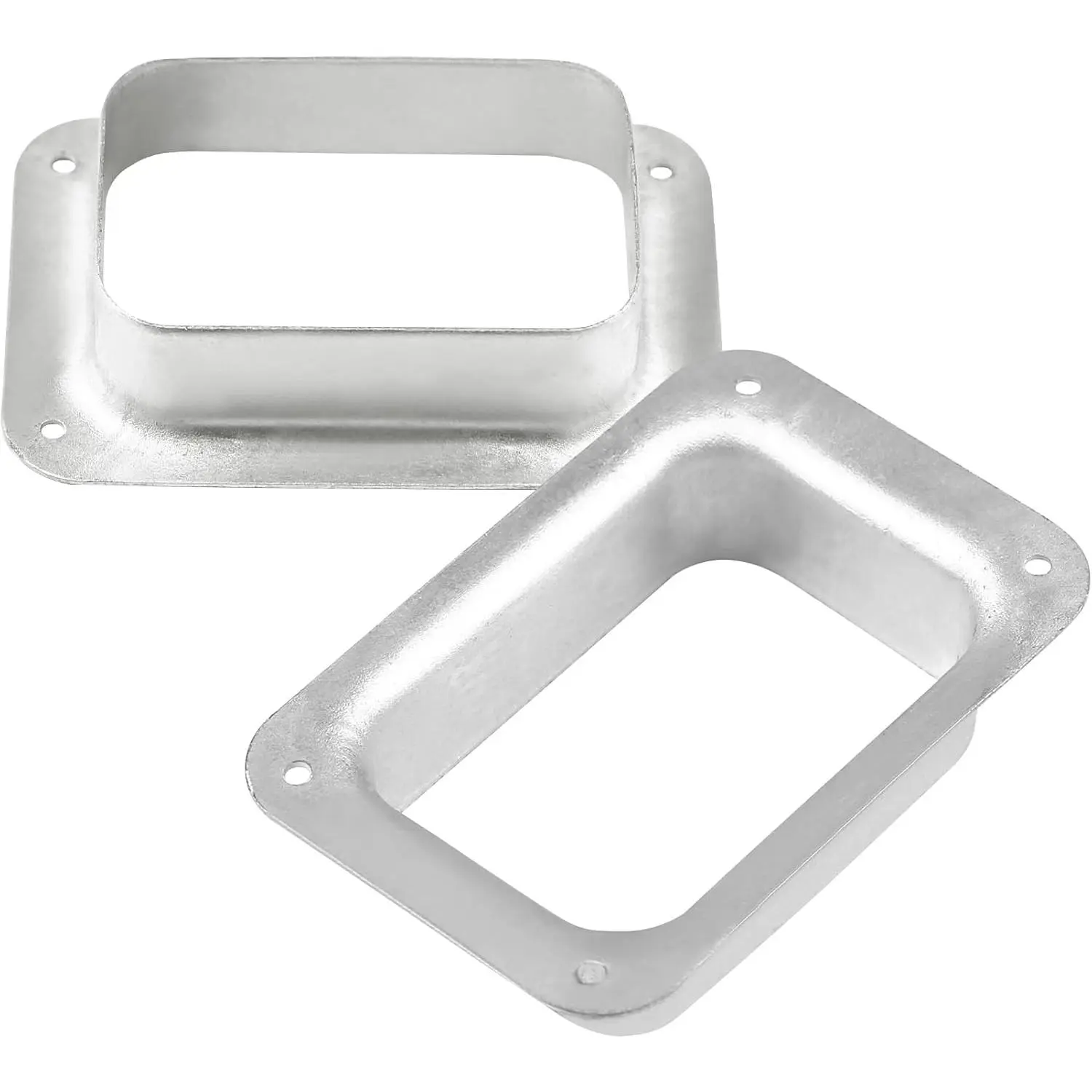 (2 Pack)Aluminum Gutter Downspout Outlet – 2" x 3" – Durable Rain Gutter Connector with 4 Pre-Drilled Holes for Easy Installation – Fits Standard K-Style Gutters – Rustproof & Weather Resistant