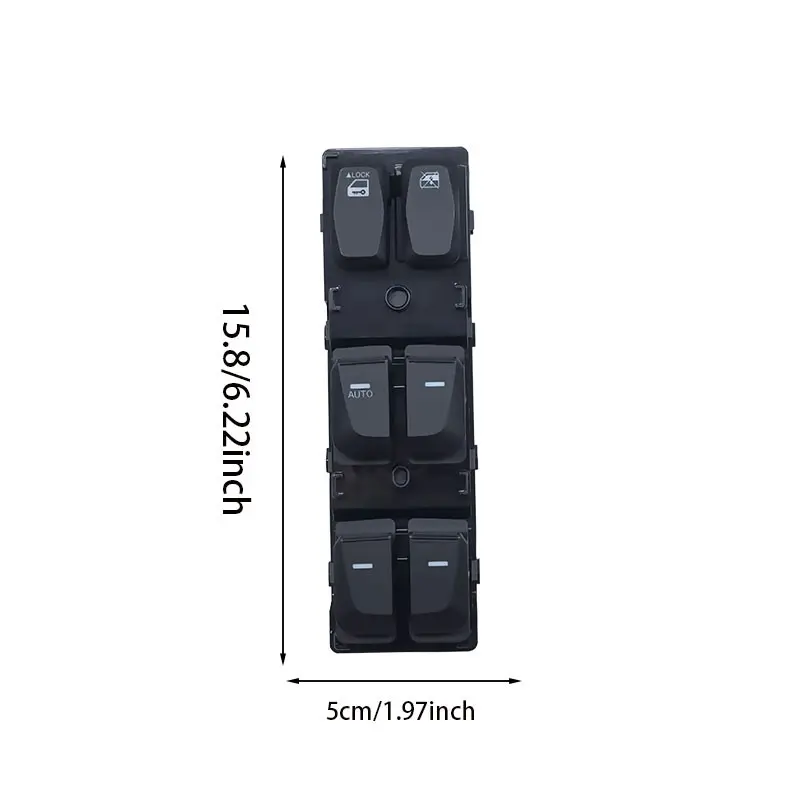 Modern Ix35 Front Left Electric Window Control Switch Replacement, Glass Lift Switch Assembly, Oe Code 93570-2z000, Car Repair Part