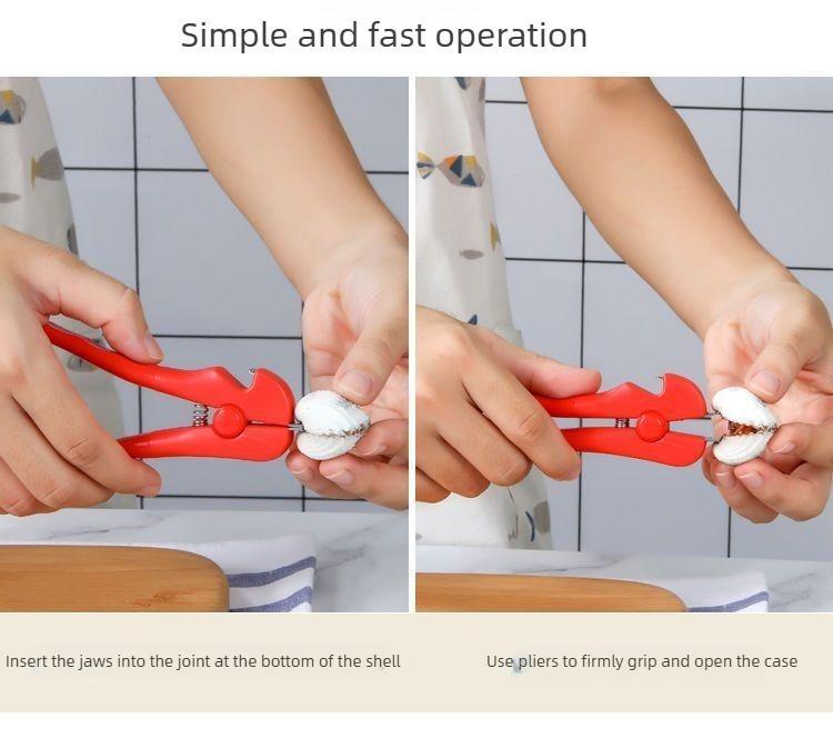 3PCS Multi-purpose clam pliers, kitchen pliers, hairy clam tongs, clam shell tongs, New Year's gift tongs