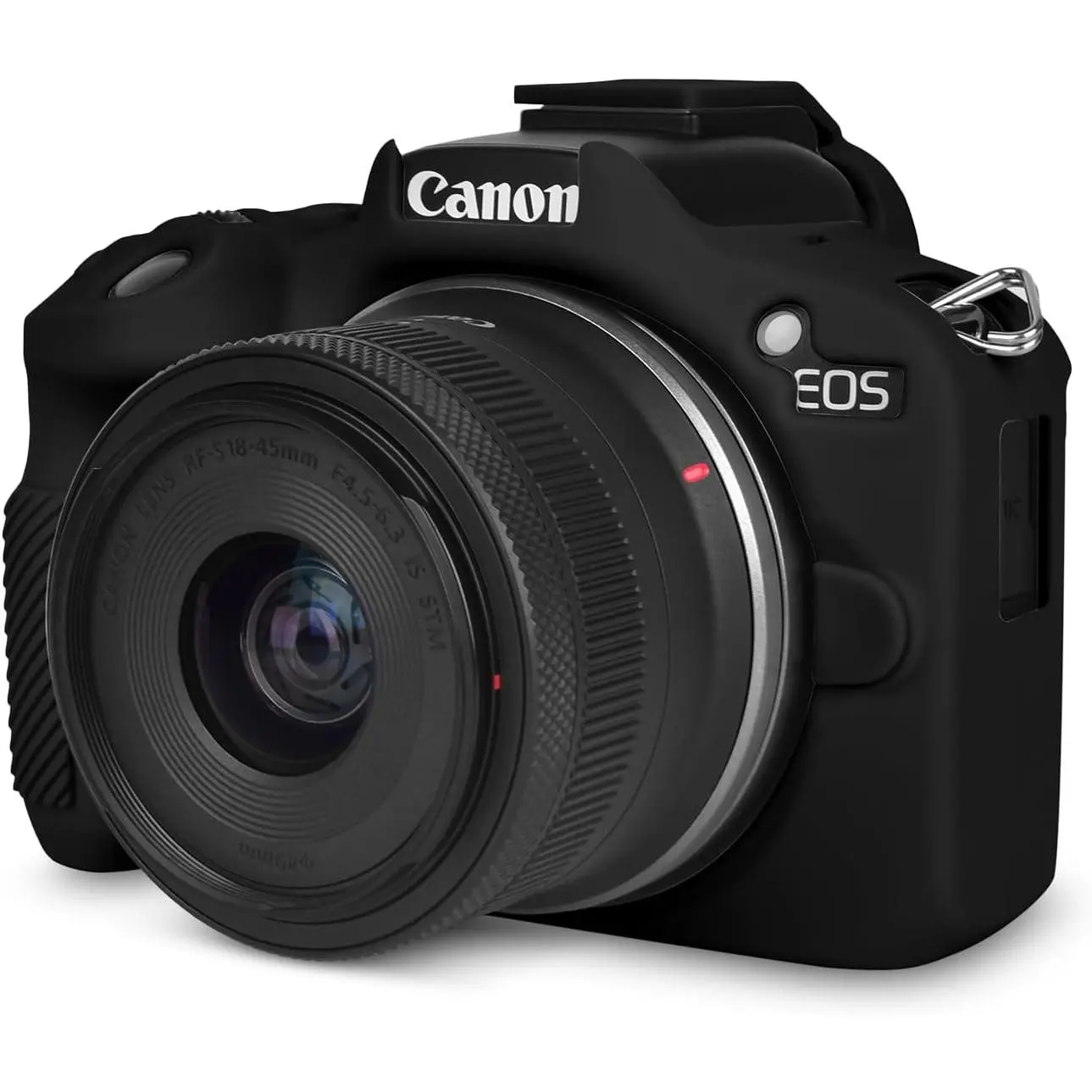 EOSR50  R50 Case, Soft  Protective Case for   R50 EOSR50 Vlogging Camera, Lightweight  R50 Camera Case Cover Grip   - Black