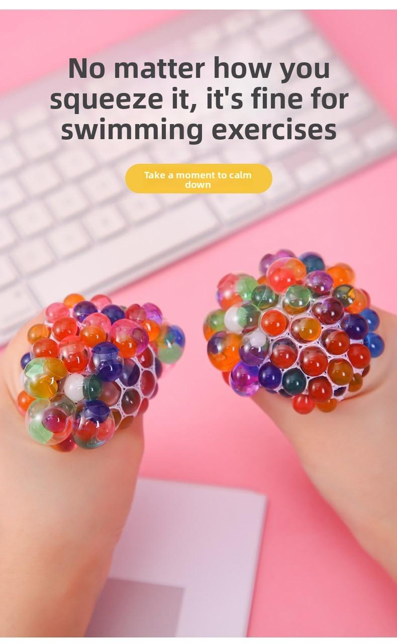 Stress Relief Grape Balls Squishy Balls, Squeezable Fidget Toys for Adults Kids Anxiety Relief, Large Size Stress Ball Gift for Boyfriend