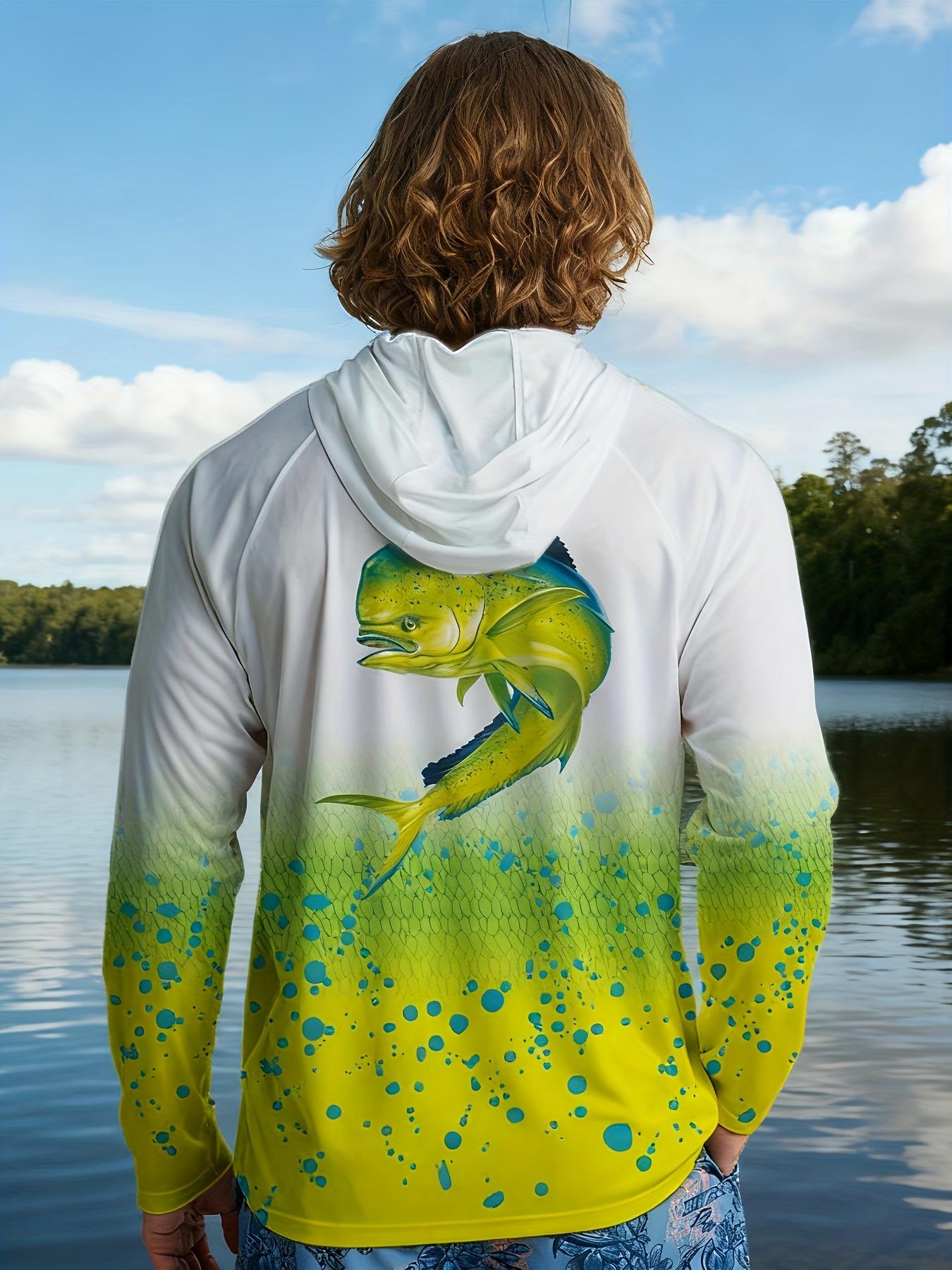 Long-sleeved hooded protective fishing shirt – sailing apparel, fishing sweatshirt and fishing gear