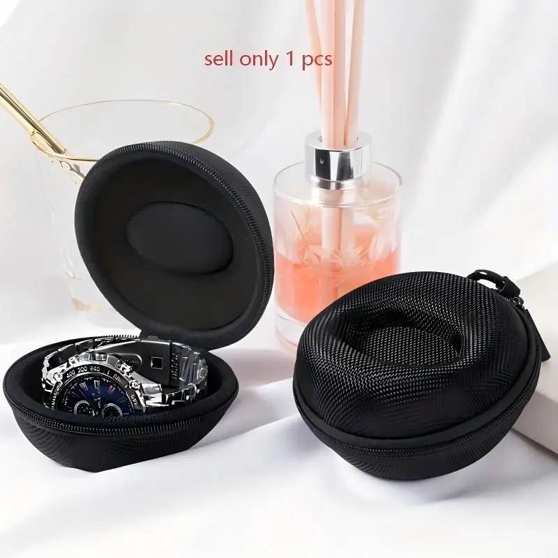 Portable Watch Storage Box, 1pc Watch & Charger Storage Box, Watch Accessories Organizer, Smart & Wearable Devices Accessories, Watch Protector, Wristwatch Storage