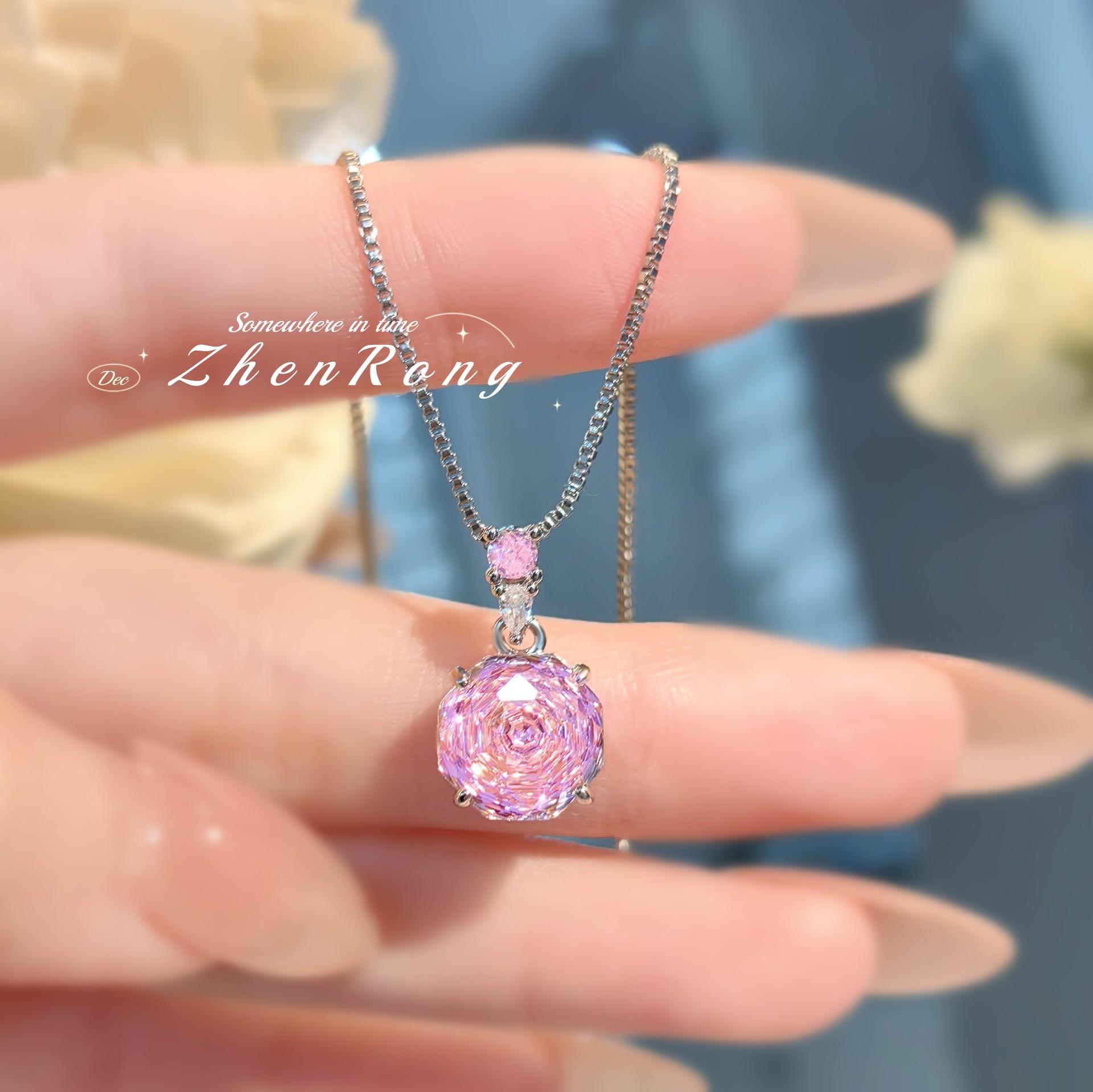 ✨   Octagonal Millennial Rose Cut CZ Set |   Pendant Necklace + Stud Earrings + Ring 💍 |   Same Chic Design |   Available Separately 🎁   – Trendy Gift for Her