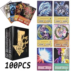 Yu-Gi-Oh! Anime Card Collection, Blue-Eyes Dragon, Magician, Stardust, Eye of the Pyramid, Thunder God, 66-100 Cards, DIY Christmas Gift