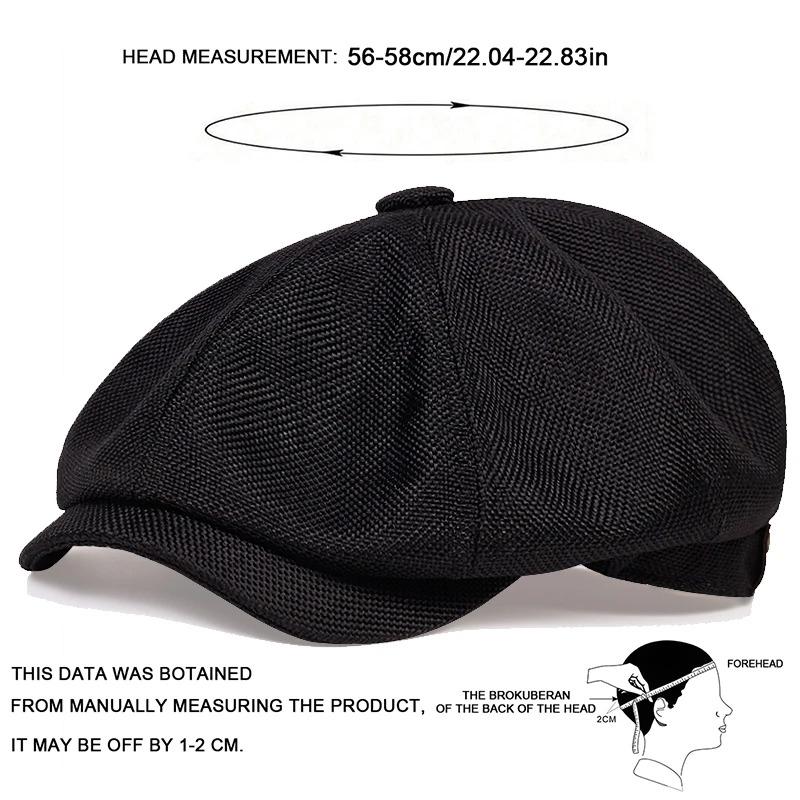 New Beret Hat Gatsby Octagonal Hats Retro British Newsboy Cap Men and Women Outdoor Universal Casual Caps