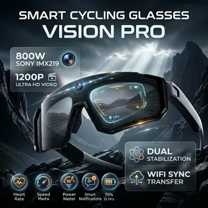 Smart Ai Camera Glasses, Wearable Tech Glasses 1200p Video Recording, Bluetooth-compatible Outdoor Sports Sunglasses, WiFi Translator, Anti-Shake Polarized Eyewear
