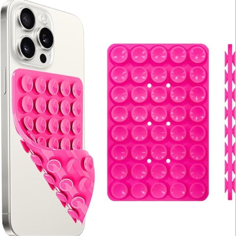 Silicone Suction Cup Phone Holder, Portable Phone Holder, Phone Accessories for iPhone & Android, Universal Phone Case Holder, Mount