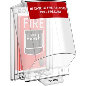 Zipcase Fire Alarm Pull Station Cover, Durable Protective Guard to Prevent Accidental Trigger, Physical Damage, Dust and Debris, Easy to Install Enclosure