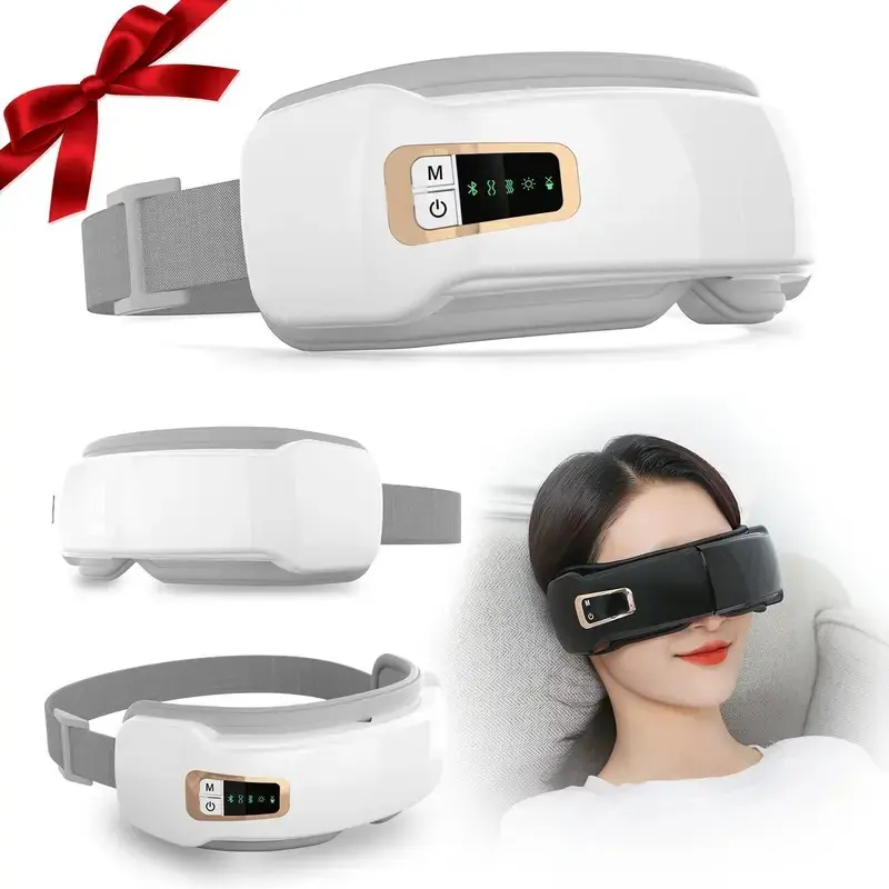 Heating Eye Massager, Comfortable Smart Eyemask, Bluetooth-compatible Music Support, Ideal Gift for Men and Women, Eye Care Device