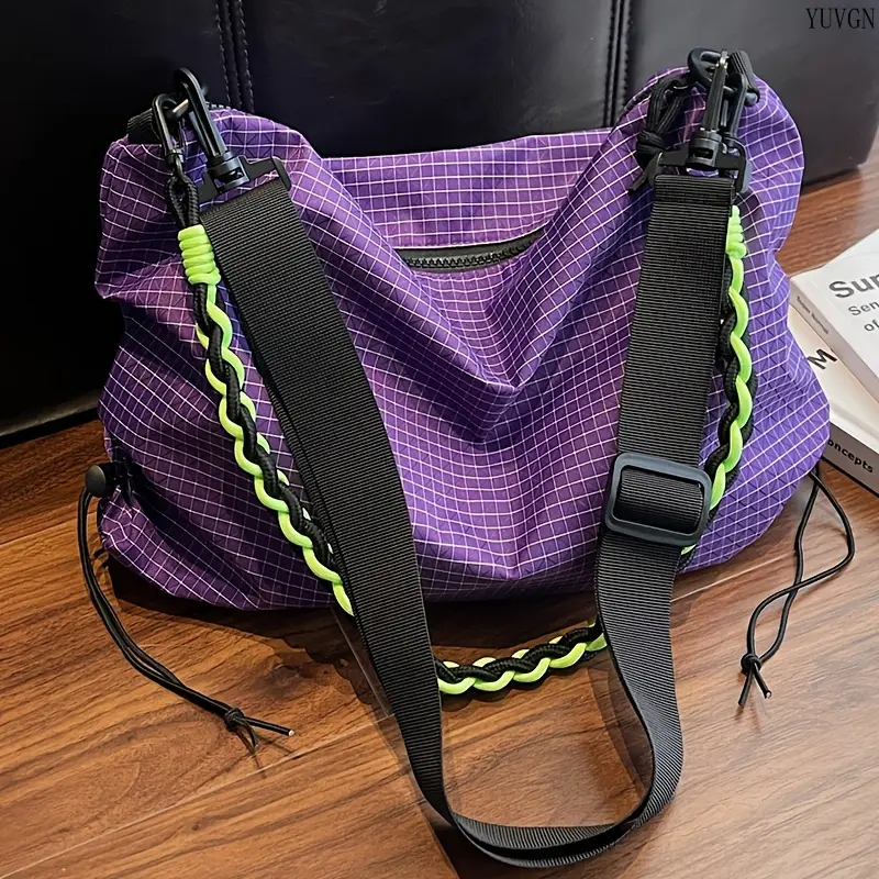 Stylish Casual Women’s Nylon Crossbody Hobo Bag, Versatile Single‑Shoulder Purse with Detachable Adjustable Strap, Lightweight Soft Fabric Sling Bag, Spacious Daily Carry Handbag, Perfect for Commuting, Shopping, Outdoor Outings, Weekend Short Trips & Eve