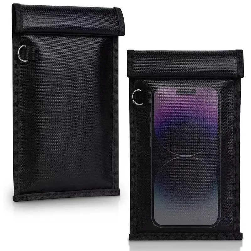 [Best Seller] Faraday Privacy Bag, Emp and RFID Blocking, Anti-Tracking, Fireproof, Key Protection for Phone, Radio, Car Keys, Best Selling Tool Bag, Electronic Device Storage, Storage Bags, Accessory Pouch