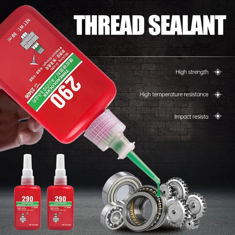 50ML Thread Locking Agent, Multiple Models Available (222/242/243/263/271/272/290), Quick Solidification, Anti-Loosening, Anti-Rust, Industrial Repair/electronic Assembly