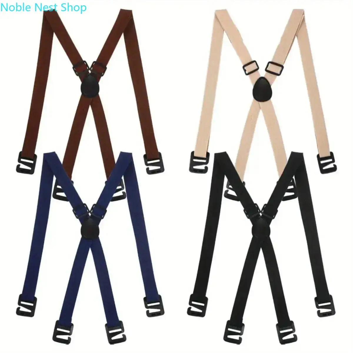 4PCS Men’s Invisible Adjustable Under-Clothing Shirt Holders, Sturdy Polyester Hidden Suspenders for Daily Everyday Use