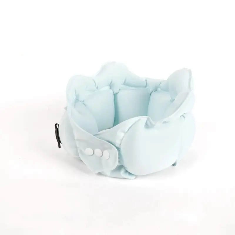Soft Inflatable Neck Pillow, Comfortable Travel Head Rest for Airplane, Car, Camping, Lightweight Adjustable Neck Cushion