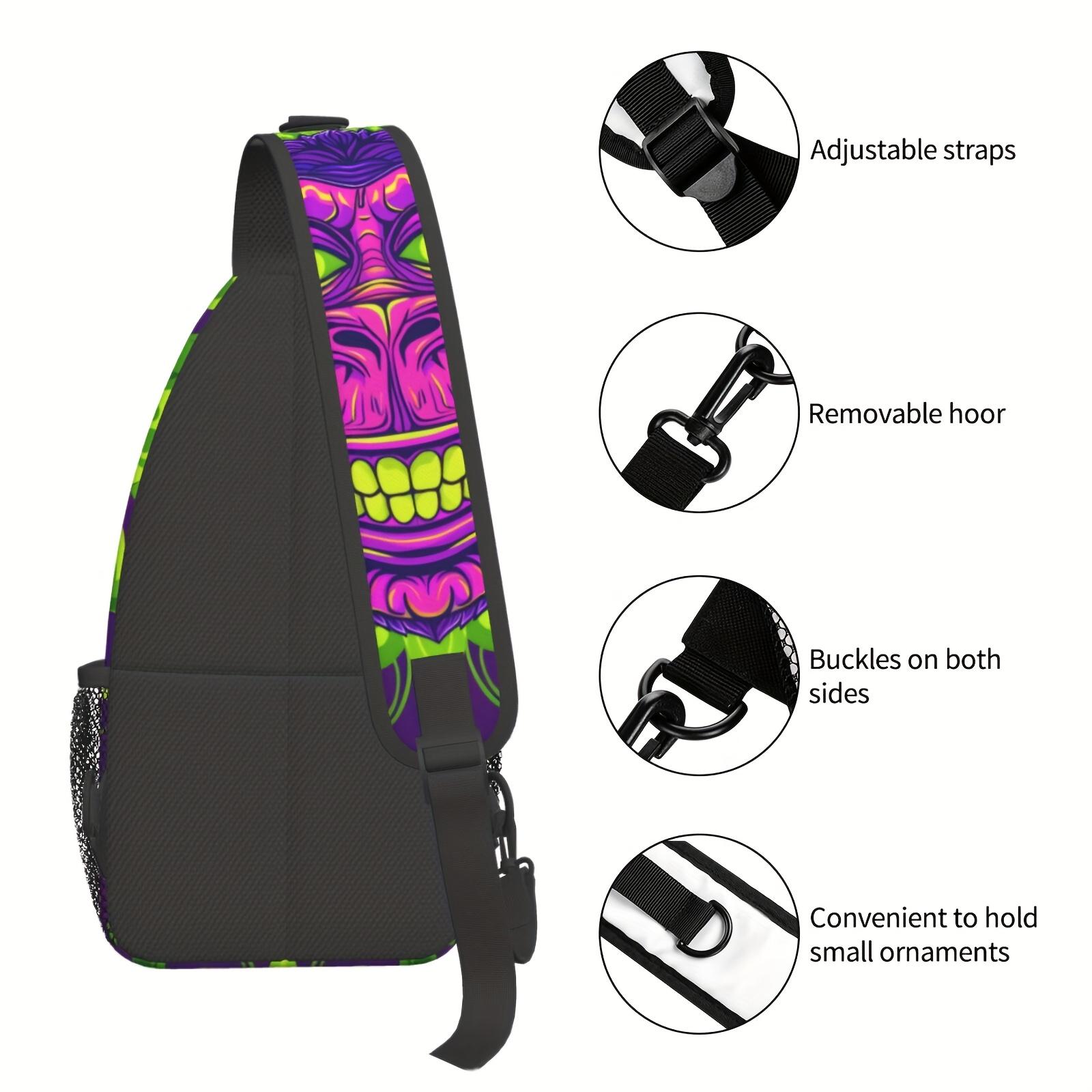 Crossbody Chest  Hiking Cartoon Colorful Gorilla Portrait Shoulder  Folding Large Capacity Fashion Durable Can Be Used For Shopping, Leisure Travel Beach  Fishing  Travel Accessories Must Have  For School Back Christmas Gifts bag backpack