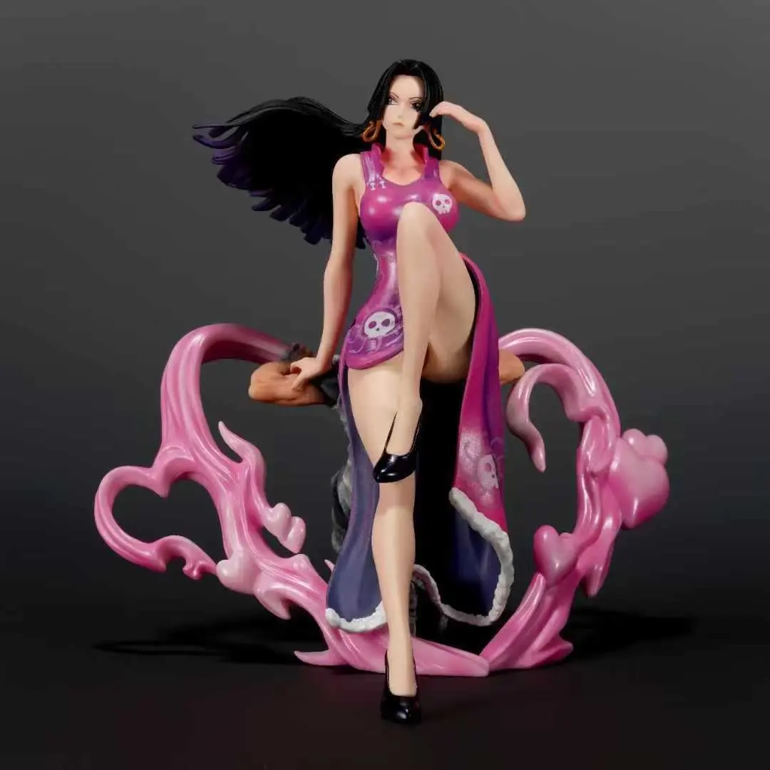 One Piece Hancock Scene Statue, Queen Anime Model Figurine, Collectible Handmade Sculpture, Perfect Gift for Fans