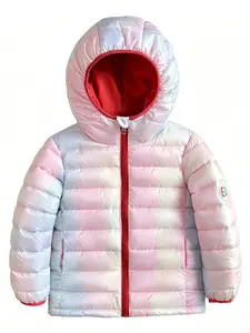#67,Six Seven,Warm Jacket for Girls, Gradient Color Lightweight Cozy Fall Winter Top, Filled Outerwear for Kids, Stylish Casual Wear
