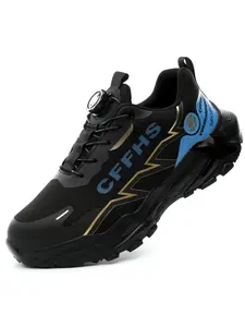 Men's Work Safety Shoes, Sporty Style, Crush-Resistant, Factory Construction Specialized, Durable and Comfortable, All Seasons
