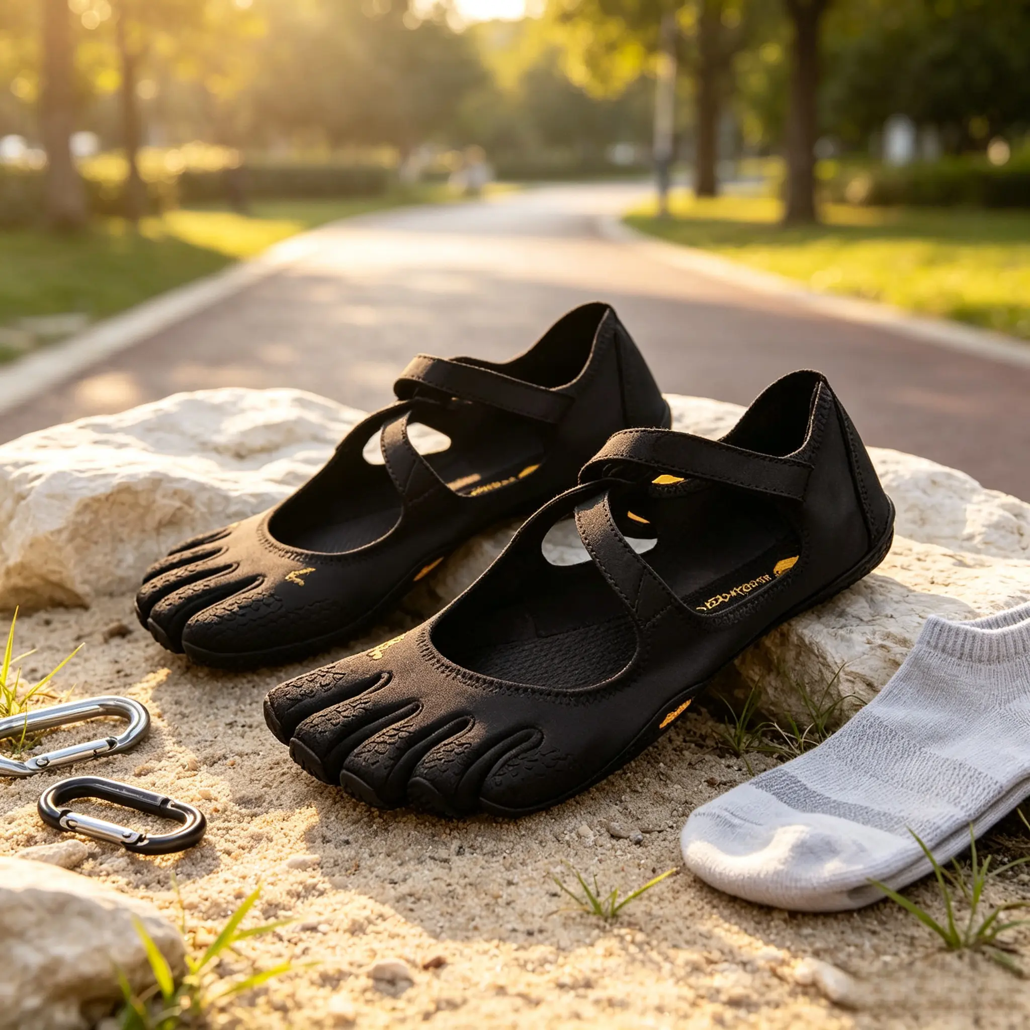 Women's Slip-On FiveFingers Split-Toe Flats - 0-Drop, Non-Slip, Breathable, Minimalist, Lightweight Barefoot Comfort Sport Ready Shoes for Yoga, Indoor Training, Outdoor Fitness Walking Shoes Walking Shoes Walking Shoes Flatform Bridal Running Girl