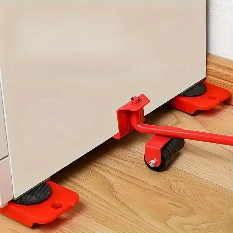 360 Degree Rotatable, 3.9"x3.07" Furniture Lifter Set Of 5 - Furniture Slides Kit, Furniture Move Roller Tools - Easily Redesign And Rearrange Living Space Sofa Easy, Plastic And Carbon Steel Hardware Home