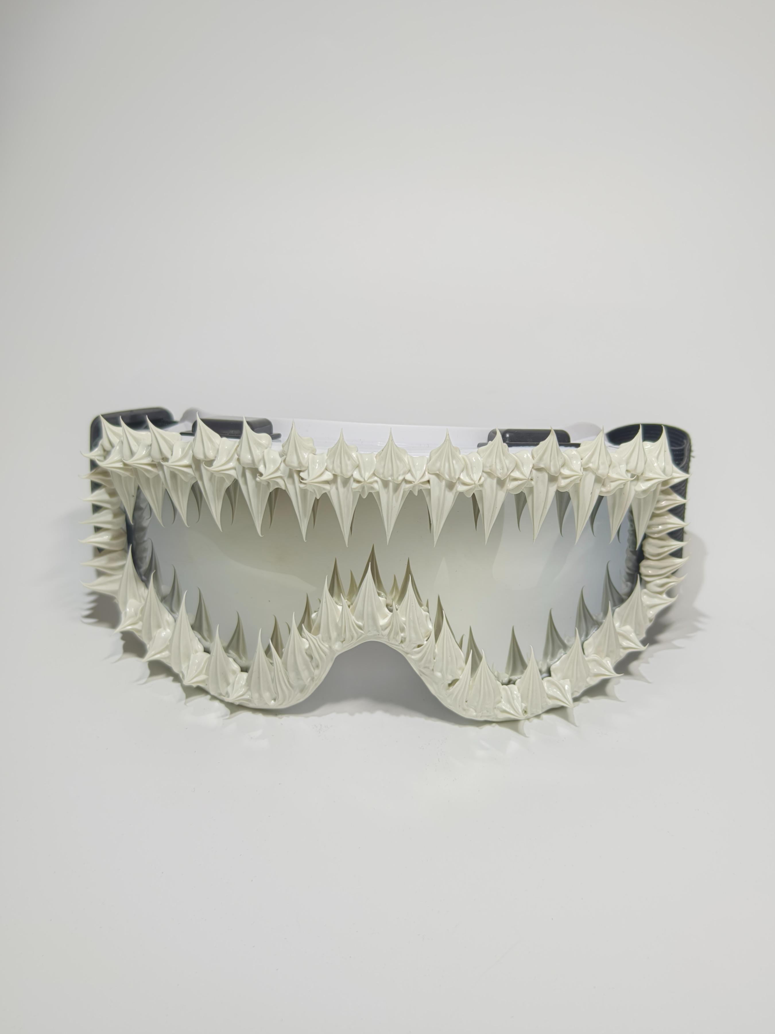 Punk Style Irregular Shaped Sunglasses, Trendy Windproof Ski Goggles, Fashion Accessories for Men & Women for Outdoor Activities