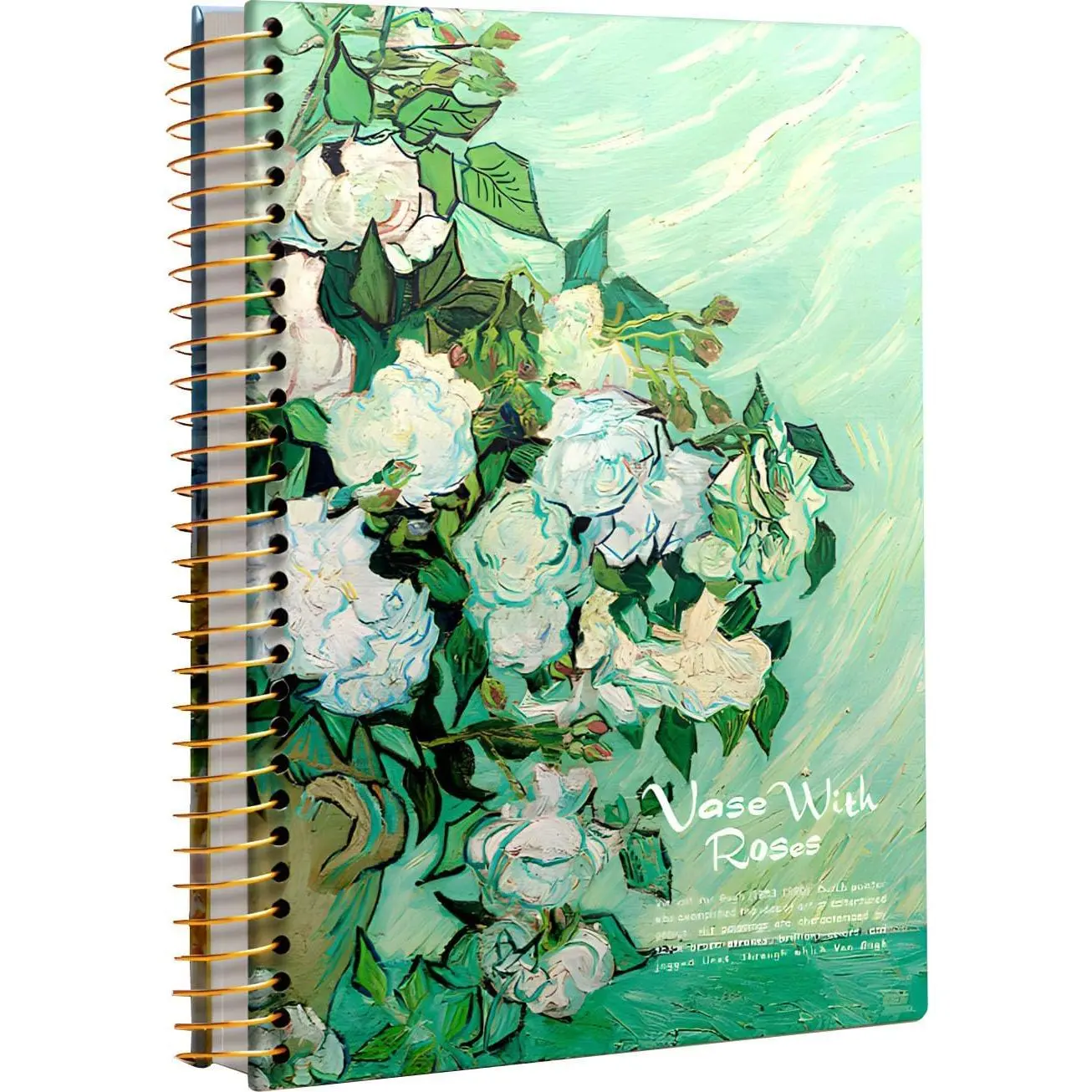 Large Spiral Notebook, B5, 300 Pages, 8x10 Big Notebook, Hardcover Large Journal, Thick Lined Notebook, Between College Ruled and Wide Ruled, Van Gogh Gifts for Women and .