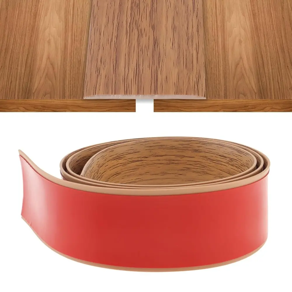 1m X 5cm Self-Adhesive PVC Floor Transition Strip, Easy Install Vinyl Floor Gap Filler, Durable Flooring Seam Covering
