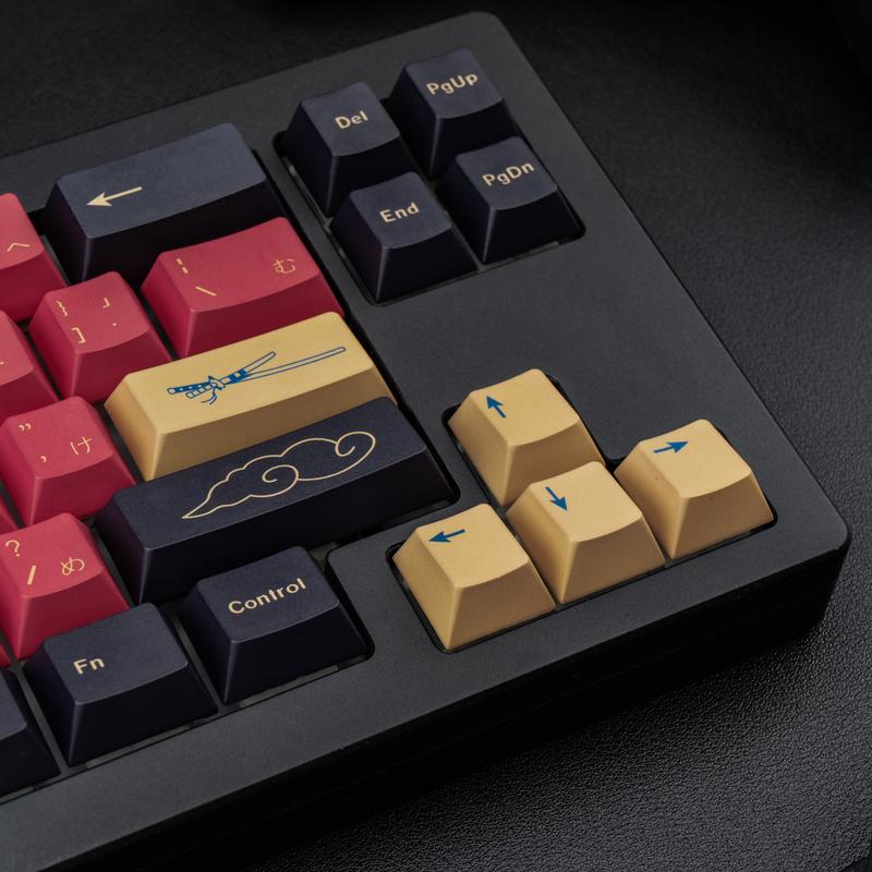 Cherry Profile Red Japanese Keycaps, PBT Material, Dye Sublimation, Minimalist Custom Key Caps for Mechanical Gaming Keyboard, 130 Keys Cherry Profile Red Japanese Keycaps, PBT Material, Dye Sublimation, Minimalist Custom Key Caps for Mechanical Gaming Keyboard, 130 Keys