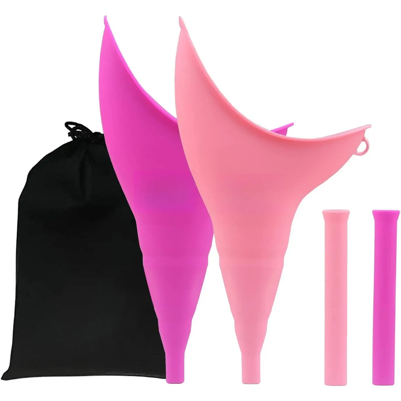 Female Portable Urinal  Women,Women to Pee Standing Up,Reusable Female Urinal Silicone,Portable Womens Urinal  Camping,Outdoor,Travel,Post Surgery Aid,Pack of 2
