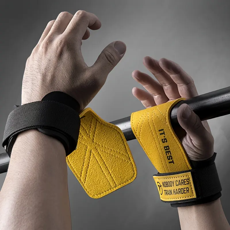 1 pair of weightlifting fitness gloves，Assist with wearing fitness gloves, men's wrist protection, horizontal bar pull up, hard pulling, rowing, wrist grip, and palm protection to assist women